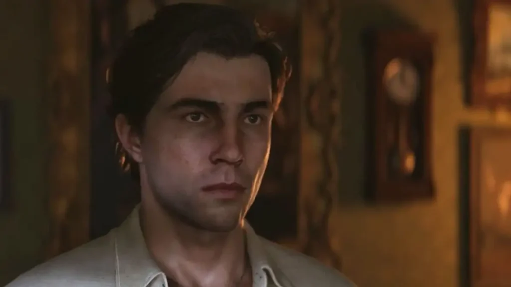 Main protagonist of Mafia: The Old Country standing in a city street at night