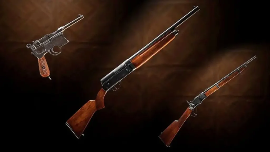 Selection of weapons, classic cars, and gear in Mafia: The Old Country